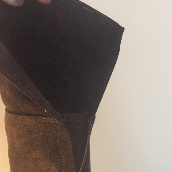 Franco Sarto Brown OTK Suede Boots - Picture 4 of 8